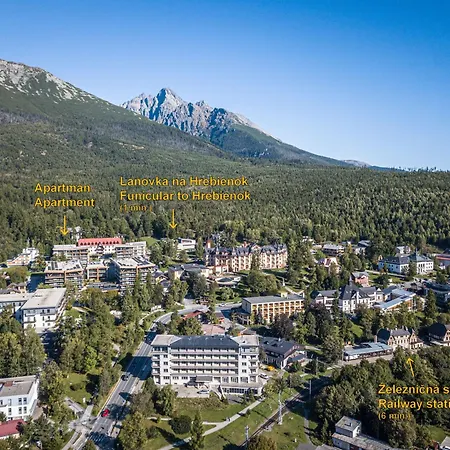 A205 Hrebienok Stary Smokovec With Garage アパート *